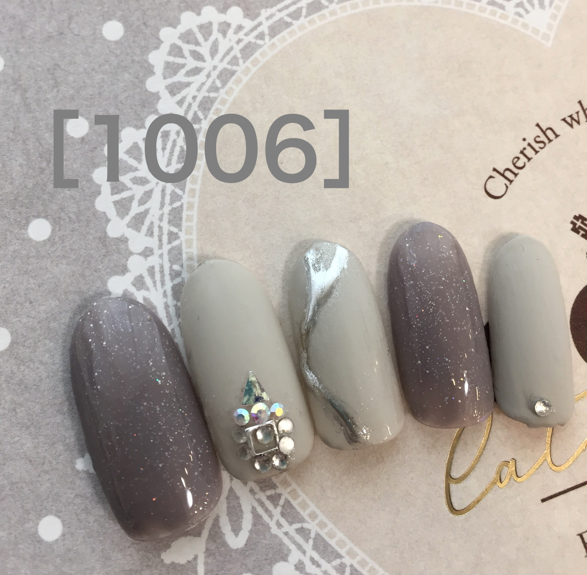 マット&ミラーネイル💅