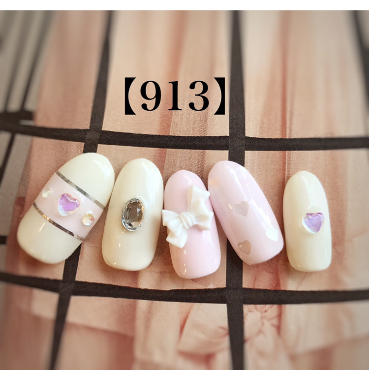 ピンクハートネイル