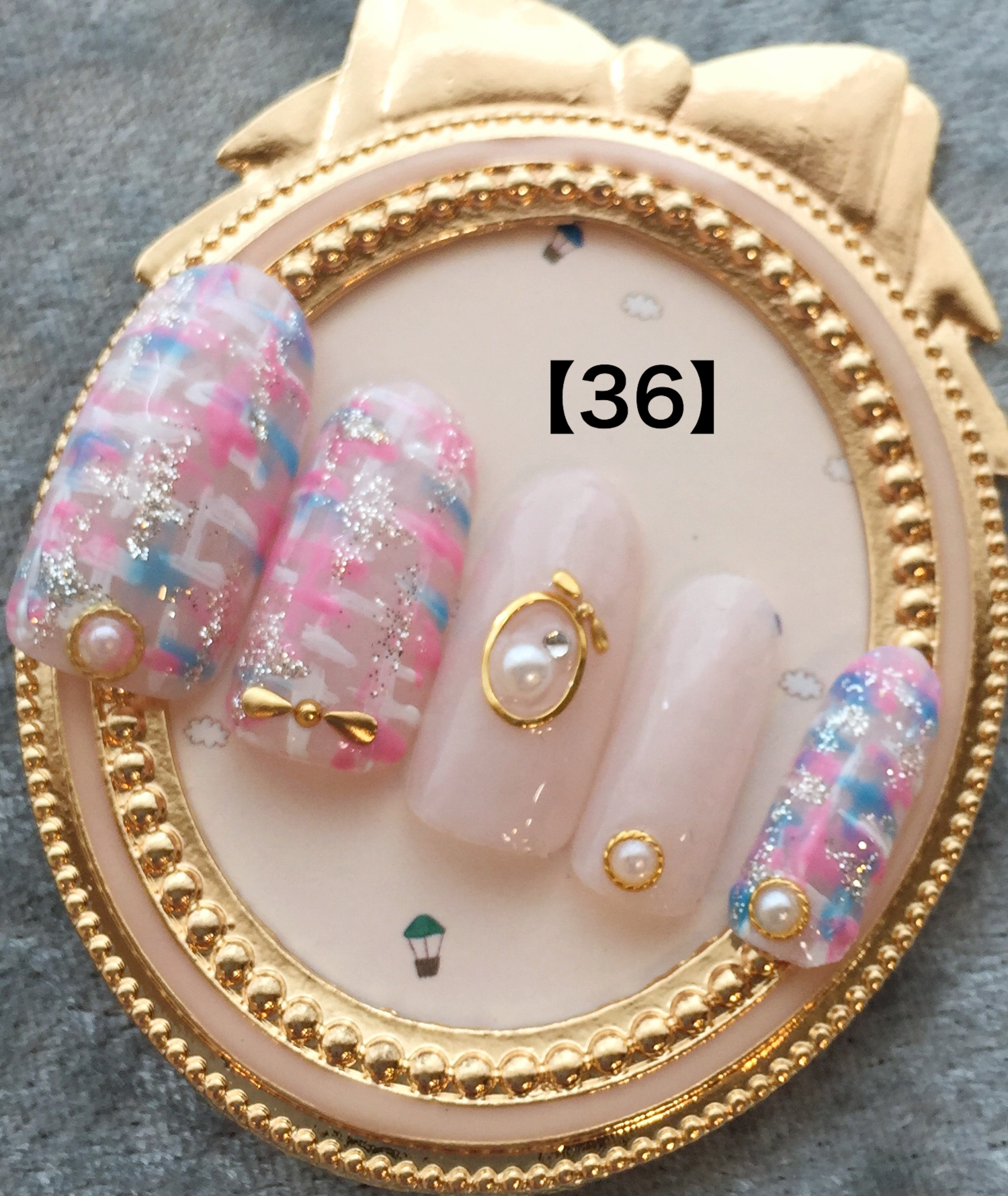 可愛いお姫様ネイル