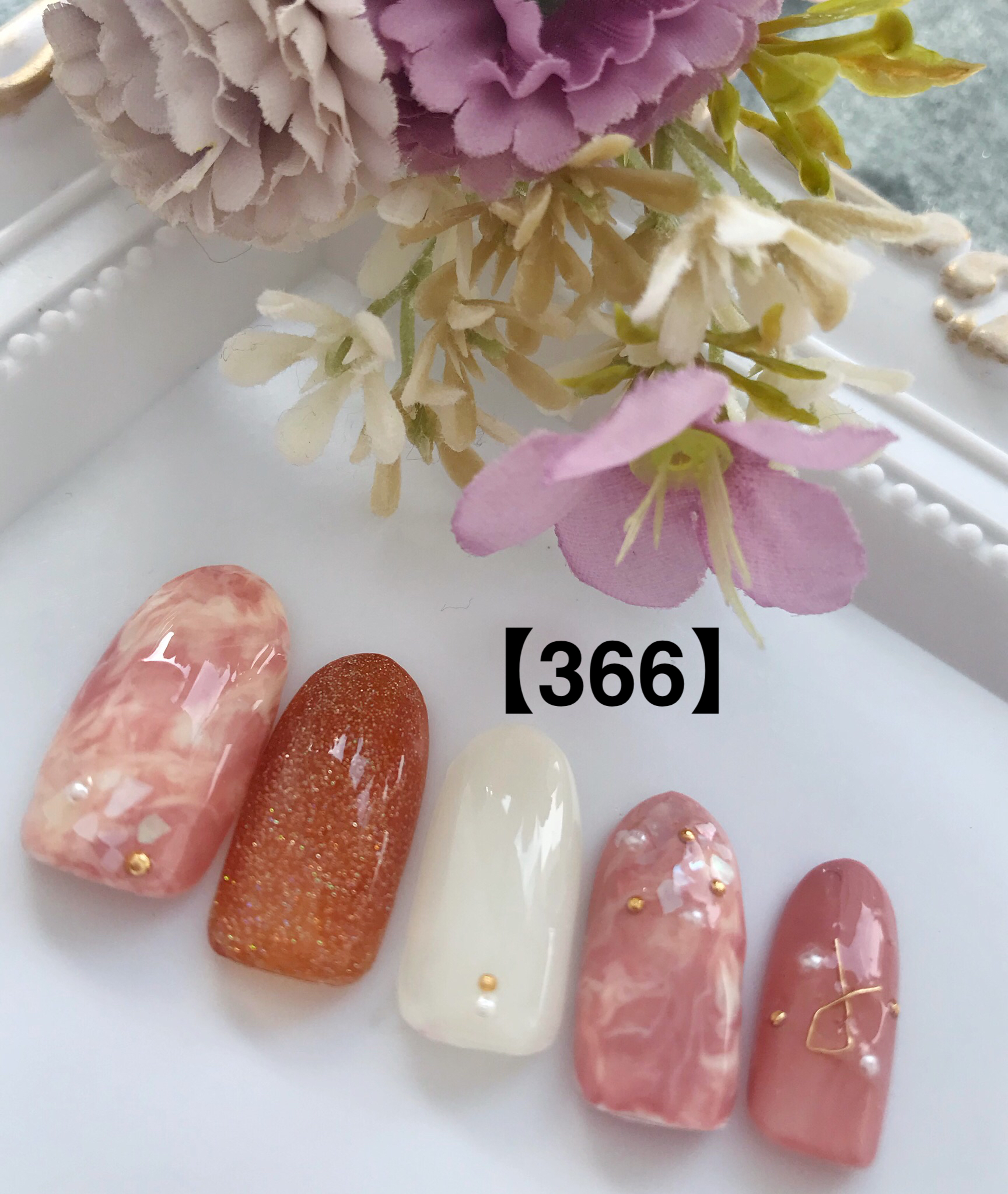 春らしい可愛いネイル