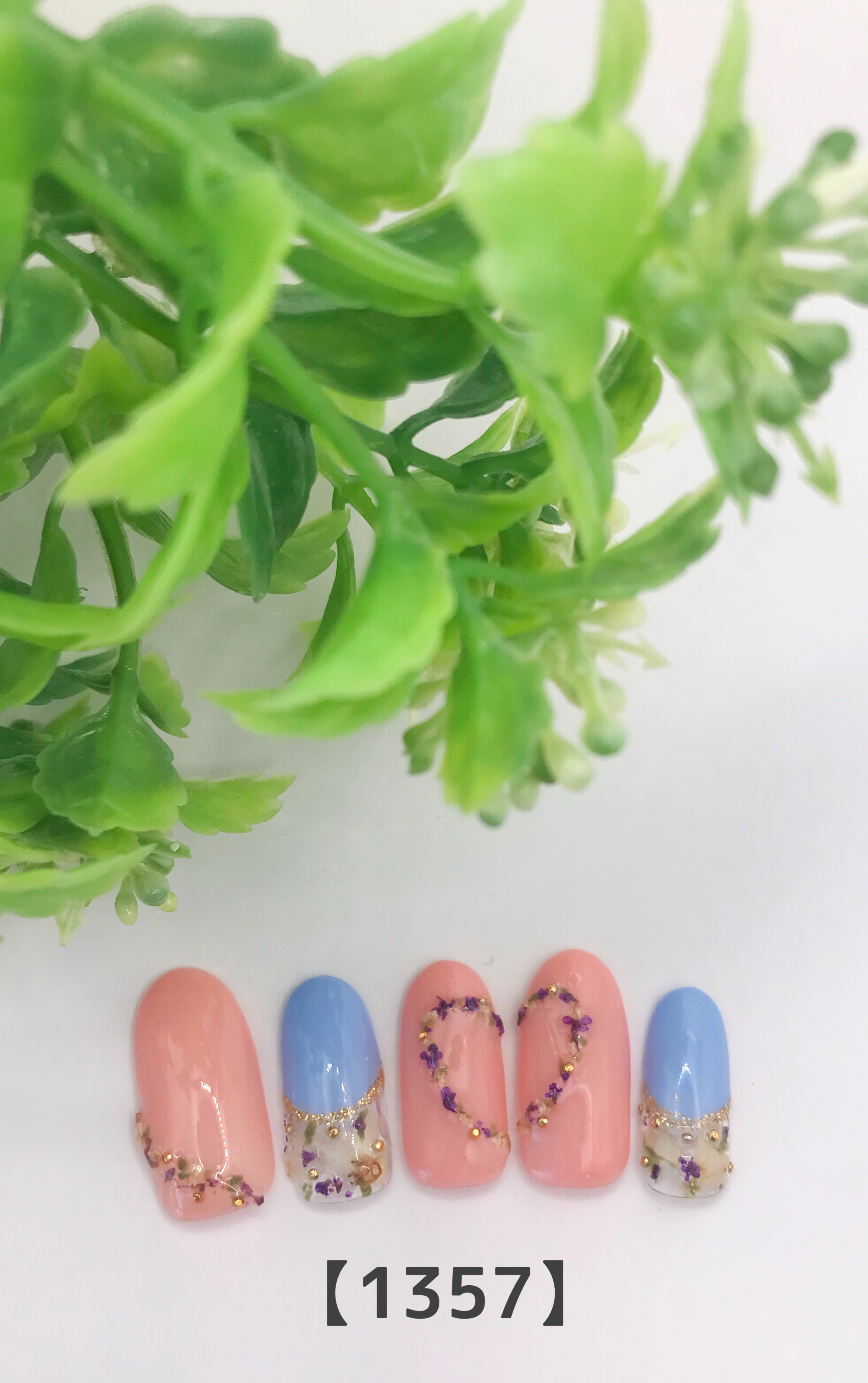 押し花ネイル