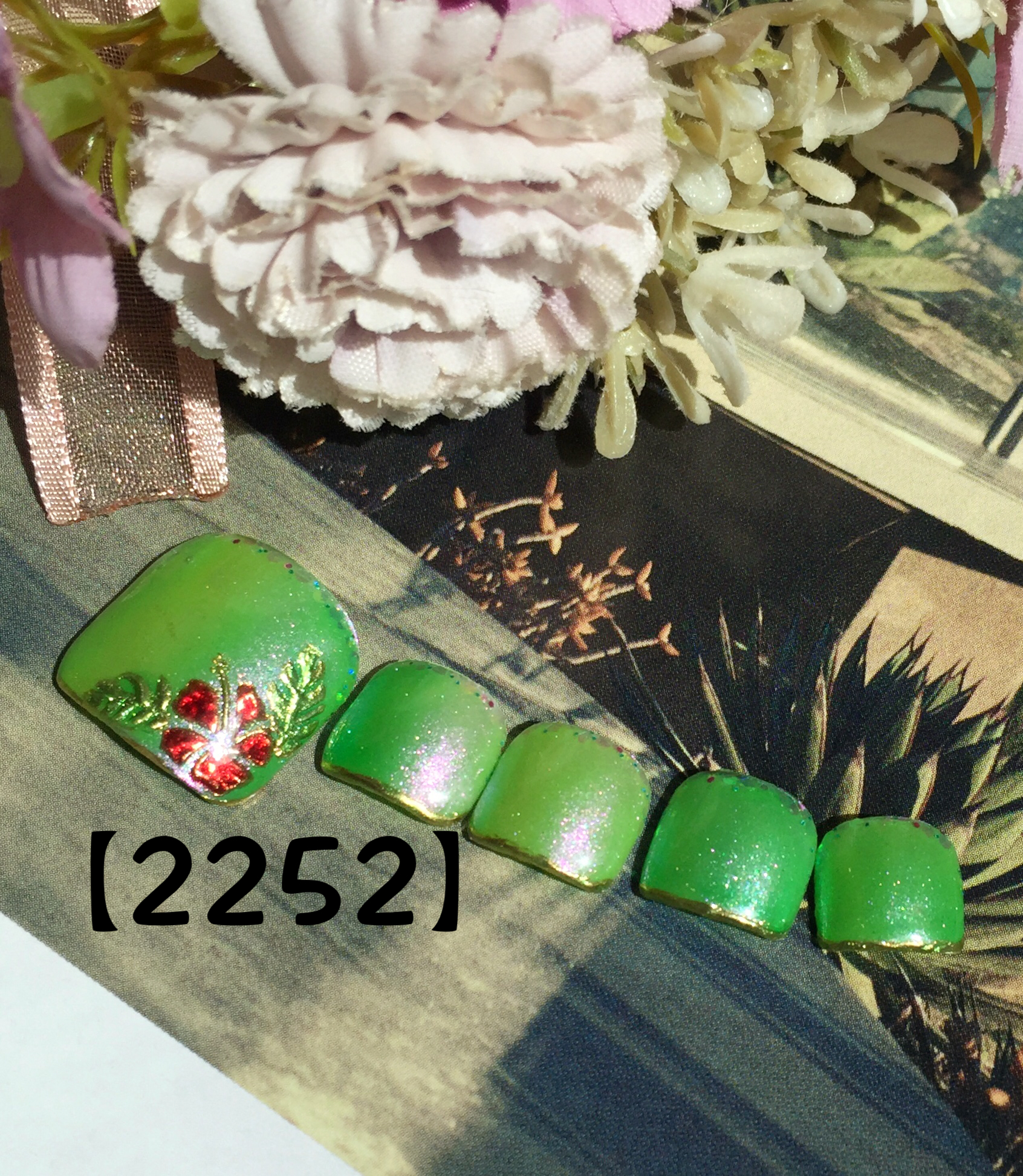 ハイビスカス🌺フットネイル