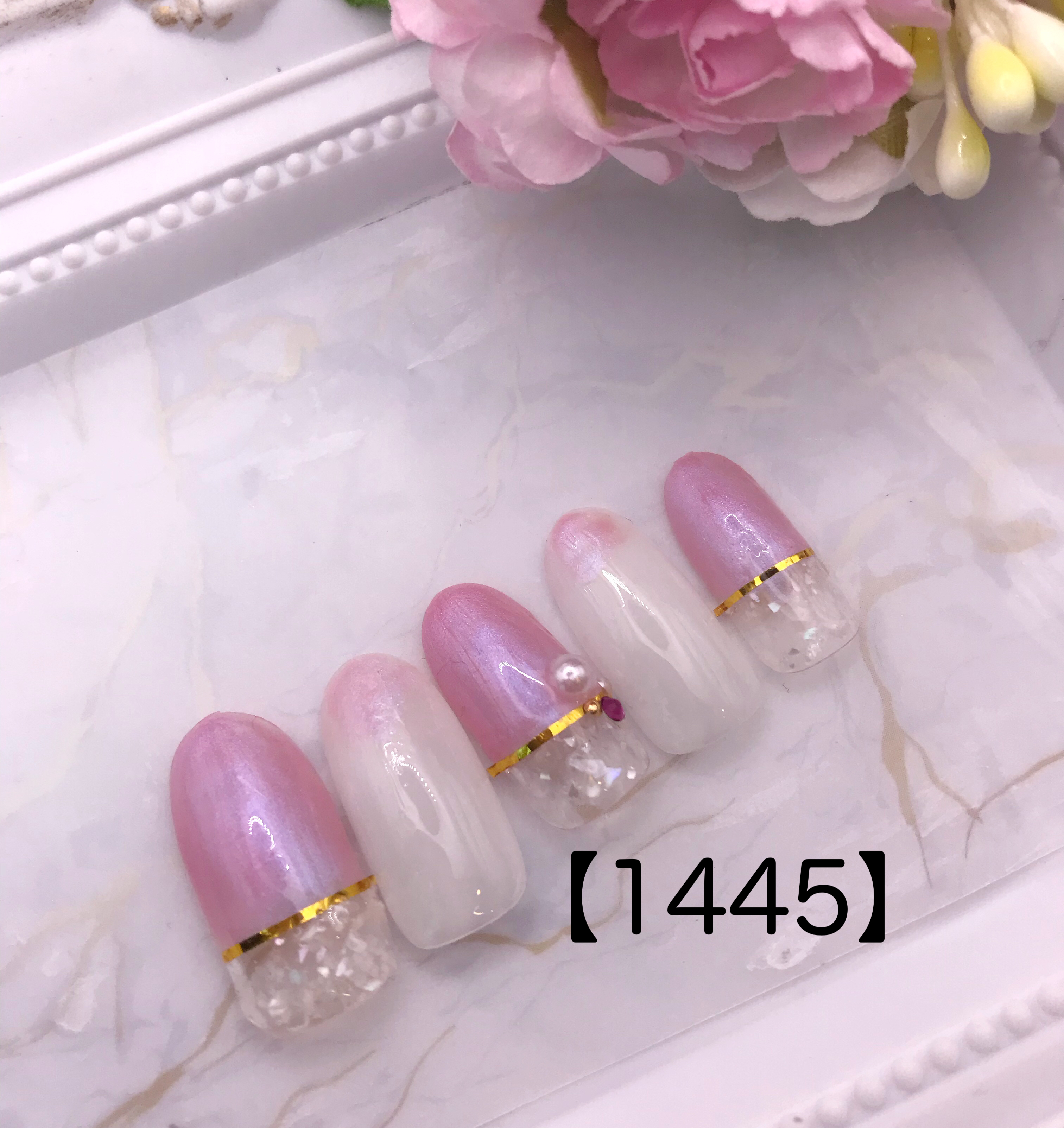 ピンク系ネイル