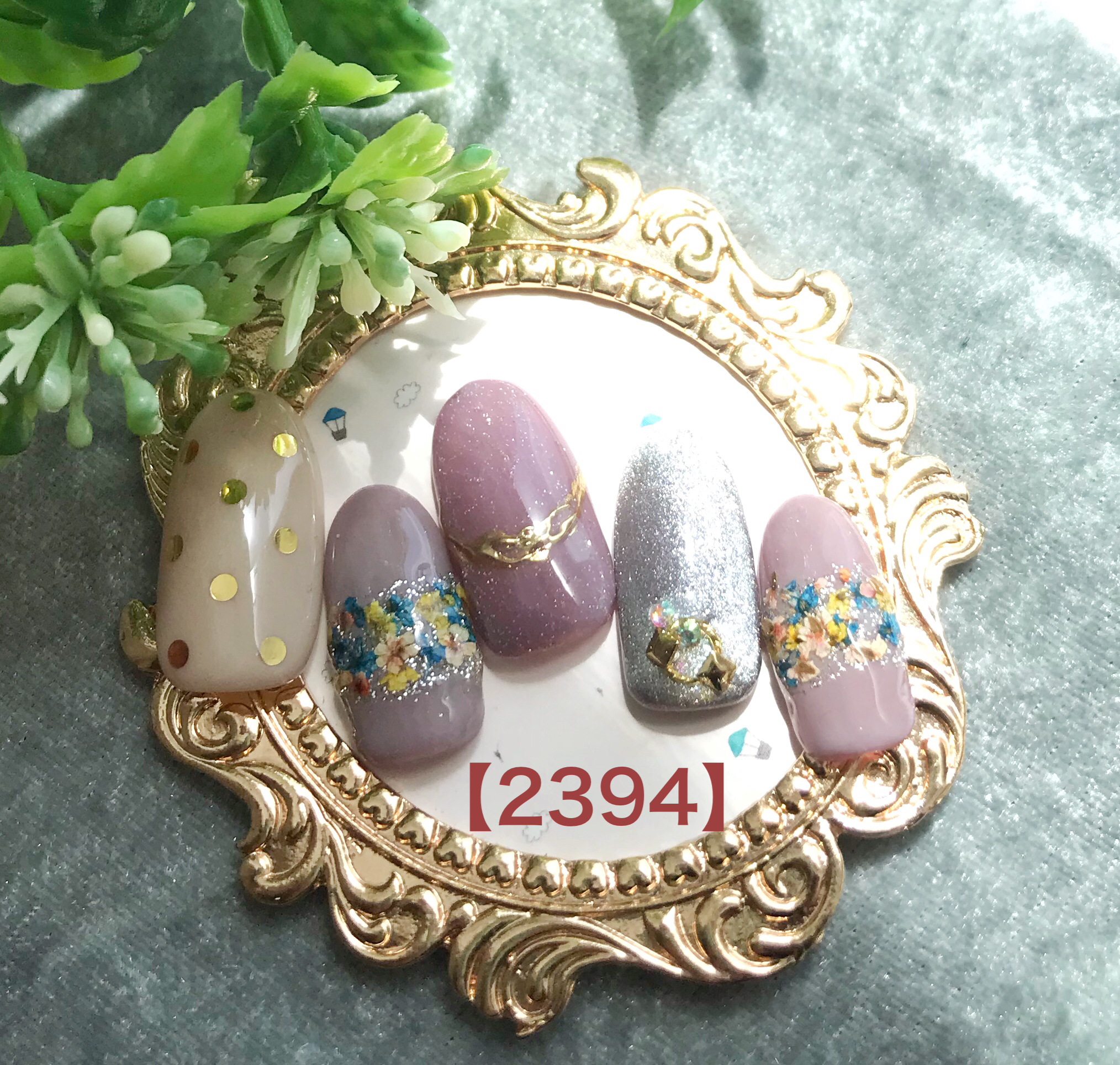 押し花ネイル