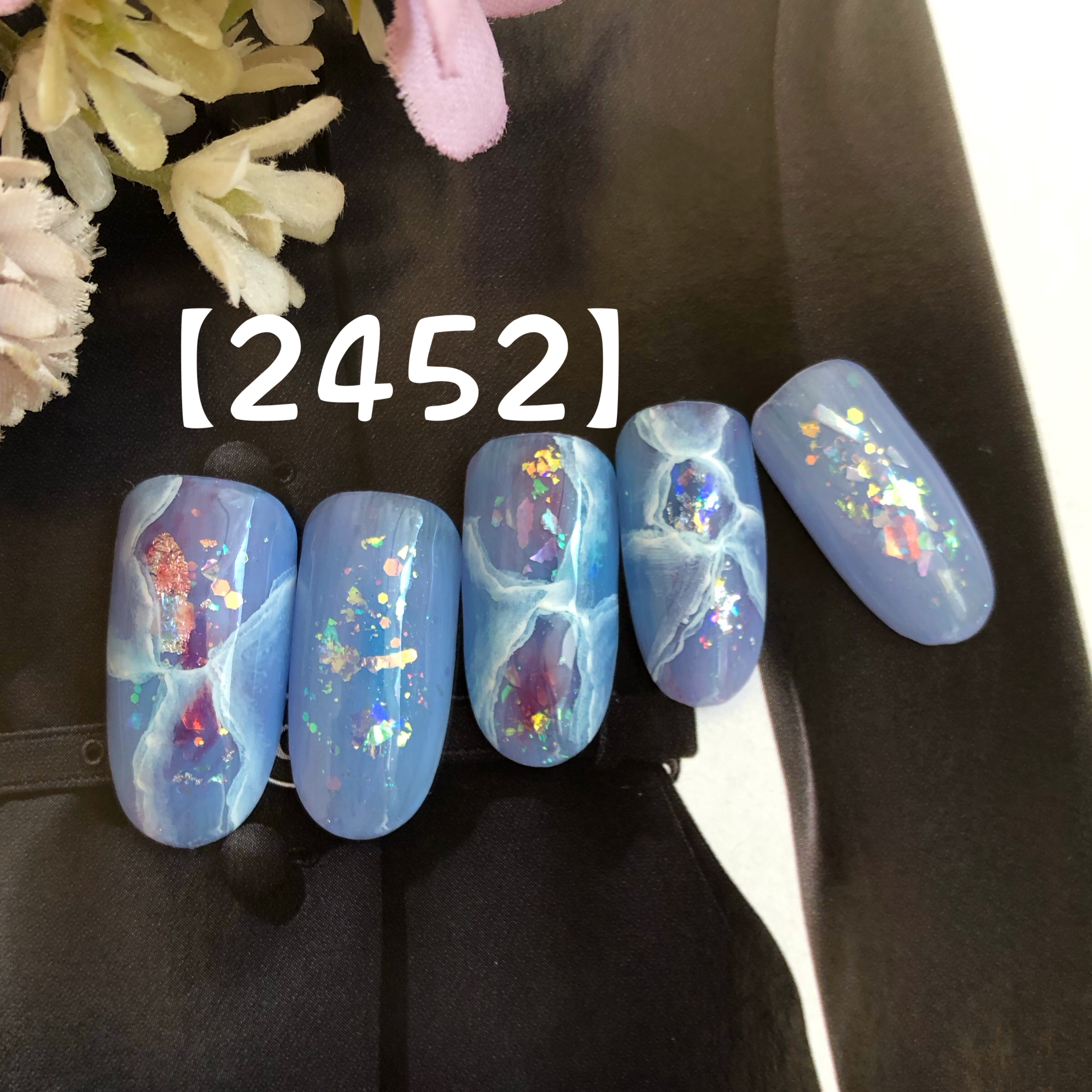 大理石風ネイル