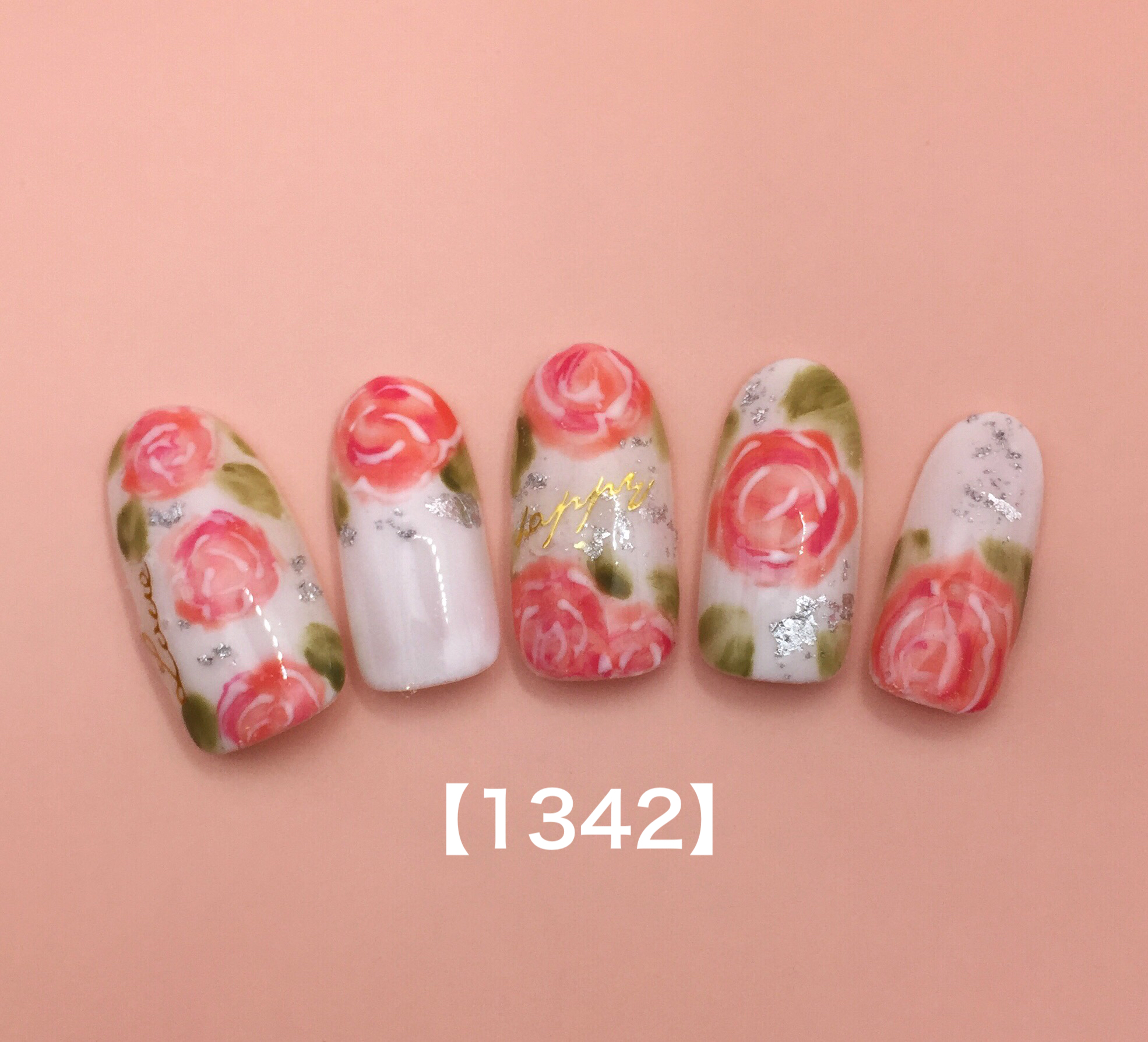 薔薇ネイル