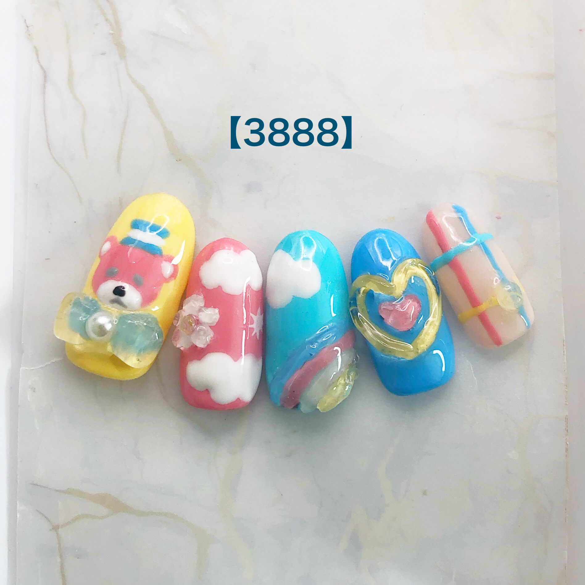カラフルポップネイル