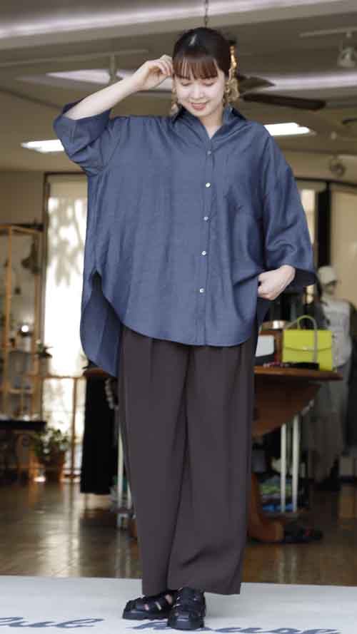 #好服美人　20250726　メンズサイズのさらさらシャツ