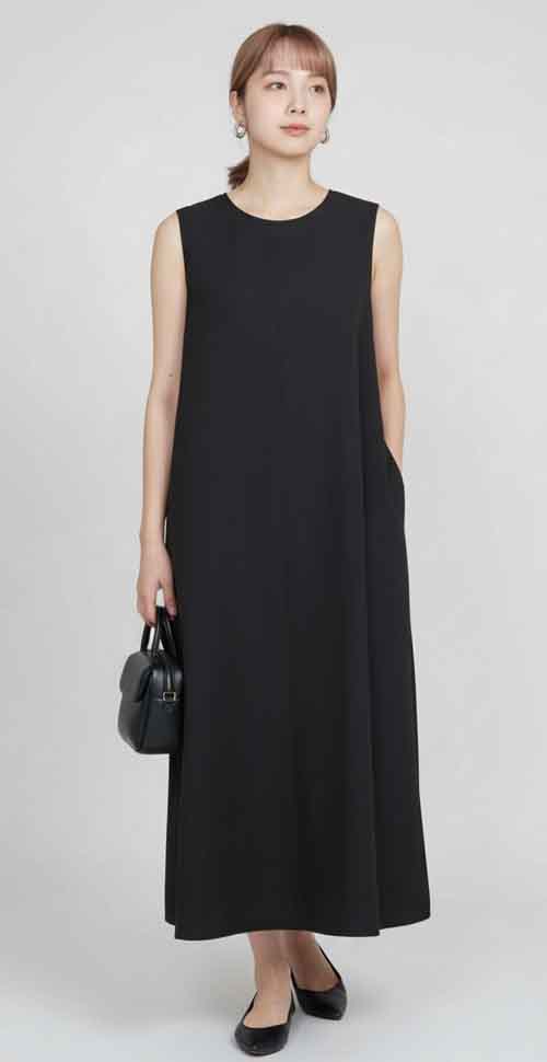 シアーのふっくらブルゾンとシャリ感ワンピース