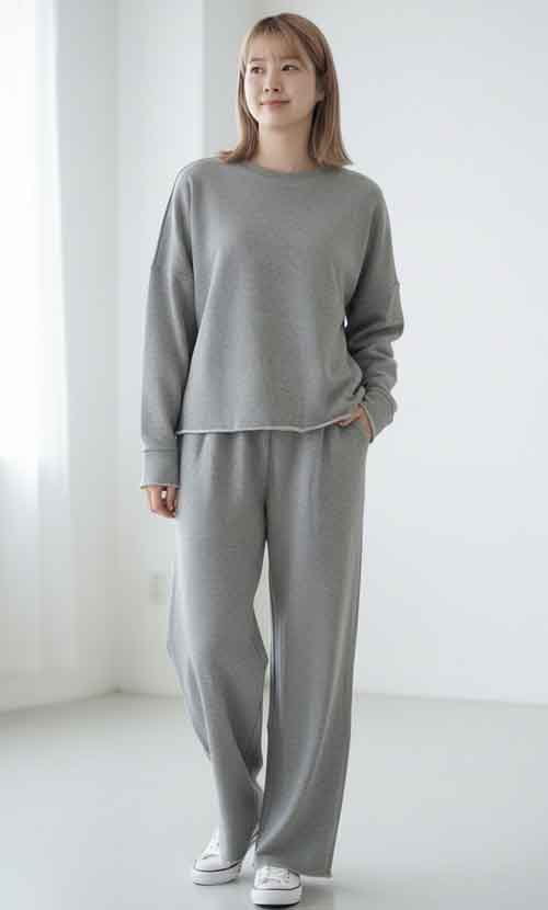年度末年度初めのリラックスタイムにスエットがいいね