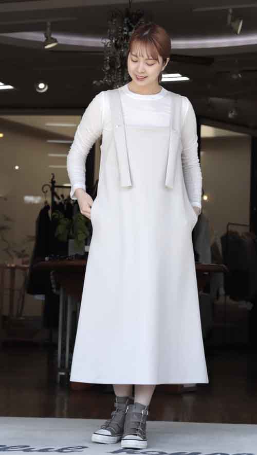 前後に着用できるジャンスカ #ADESSO L`ORA