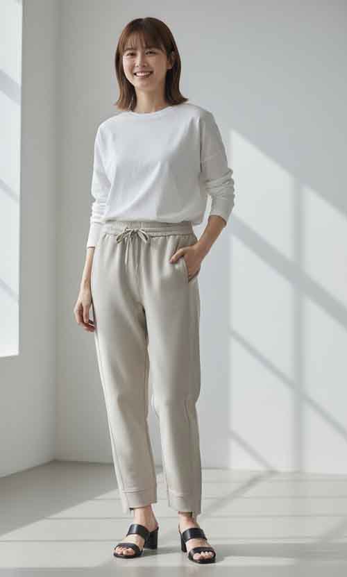 スリムタイプのスエットパンツとロゴT入荷です