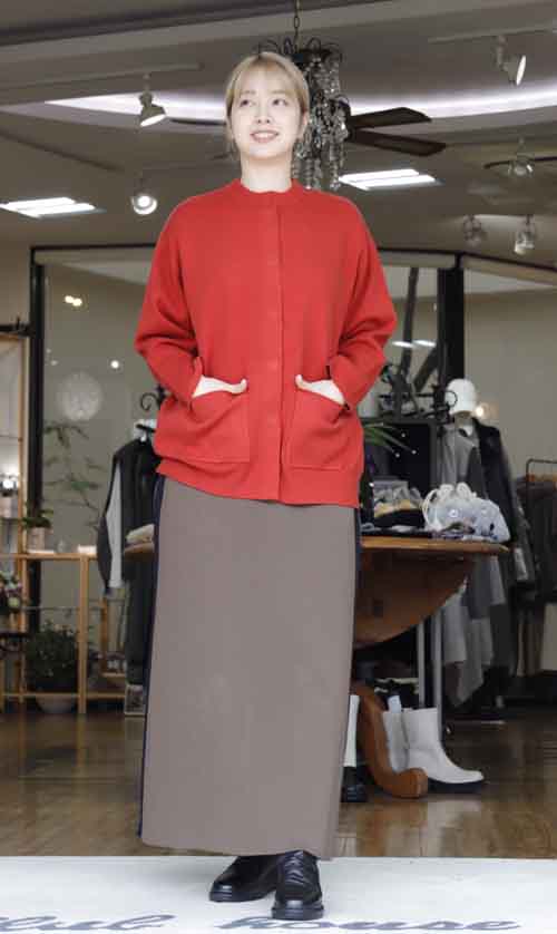 ネイルに優しいマグネットボタンのカーディガン #JB 4カラー