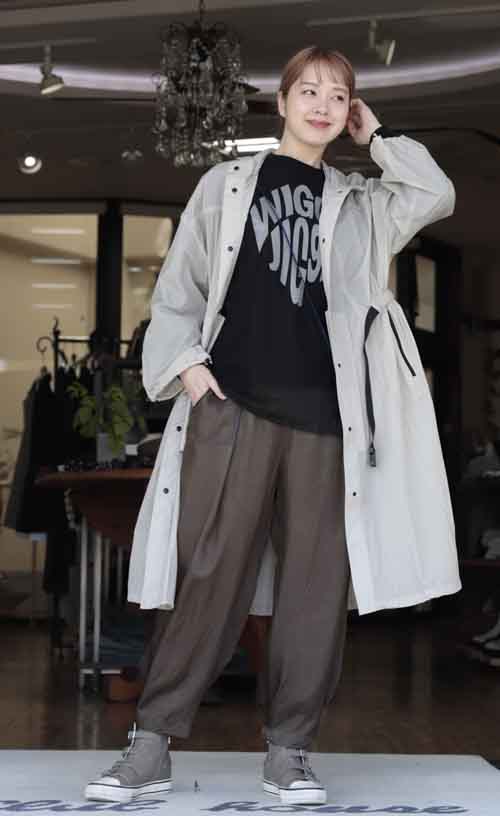 かぁるい薄いスプリングパーカコート