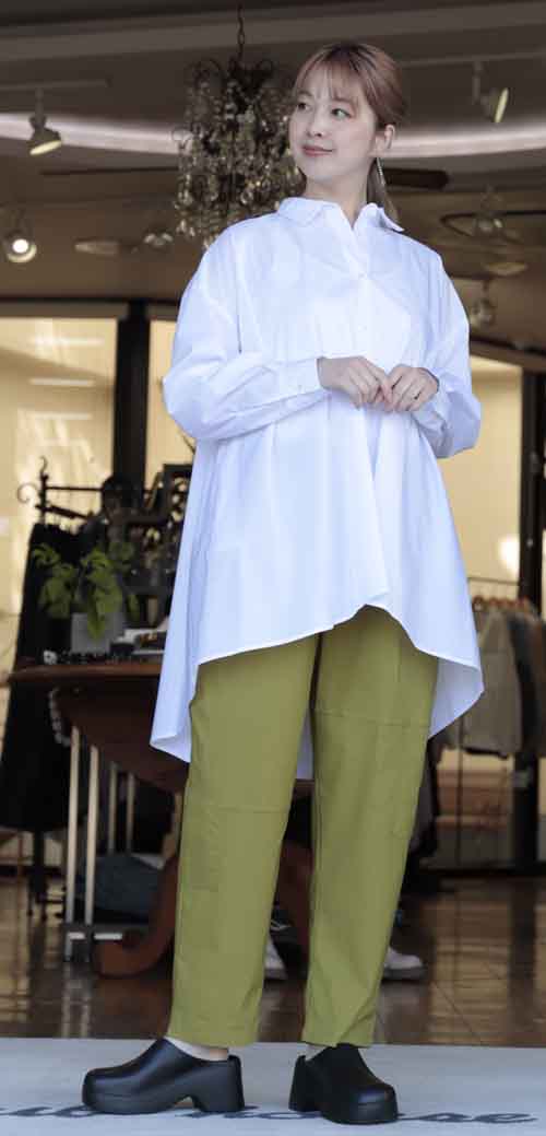 バックロングのビッグシャツ #FLYINGCROSS