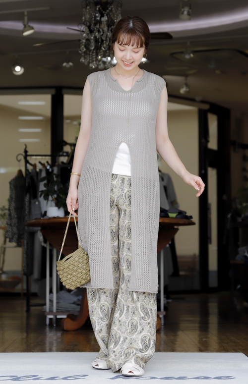 #好服美人　20250823　透かし編みチュニックワンピース