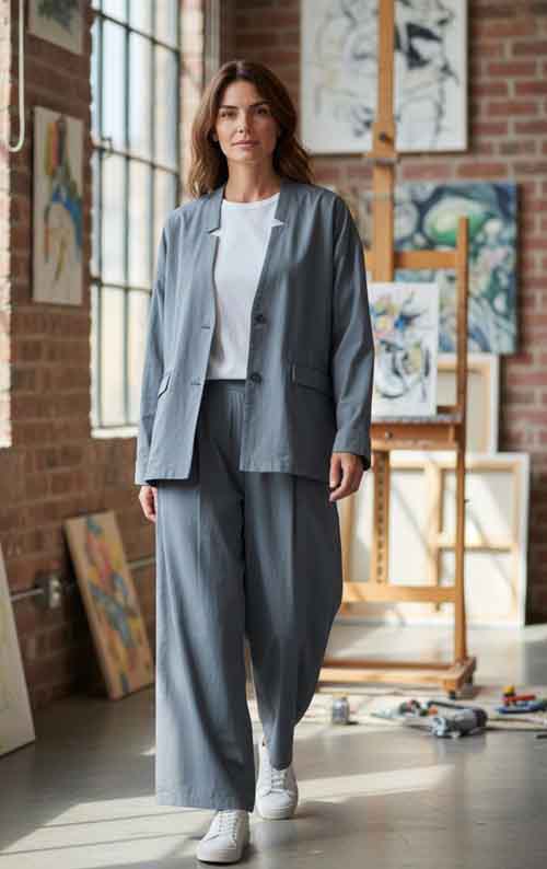 携帯できるパンツスーツ！？