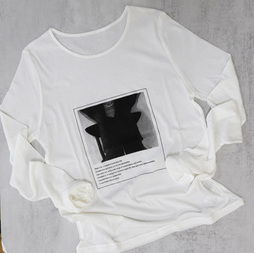 #好服美人　20250907　肌触りのいいコットンガーゼのフォトプリントTee