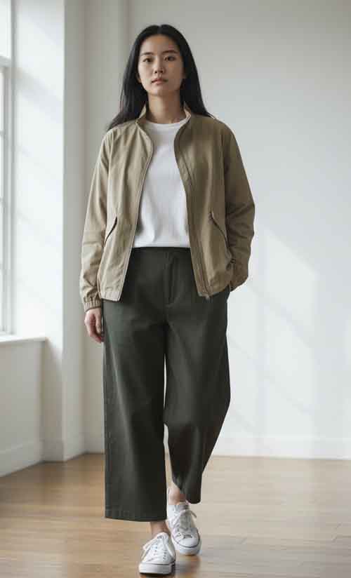 ポーチに収納できるナイロンジャケット