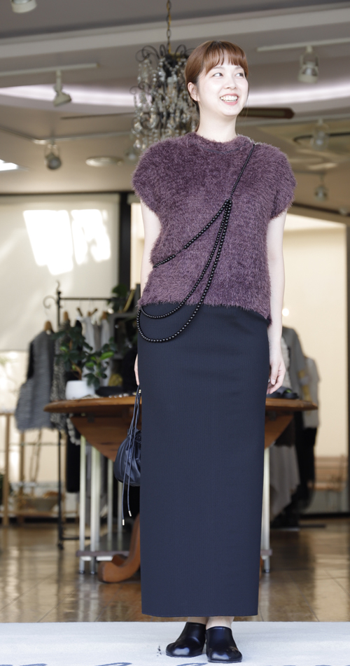 #好服美人　20250910　和紙混紡のボクシーシルエットニットベスト　3カラー入荷