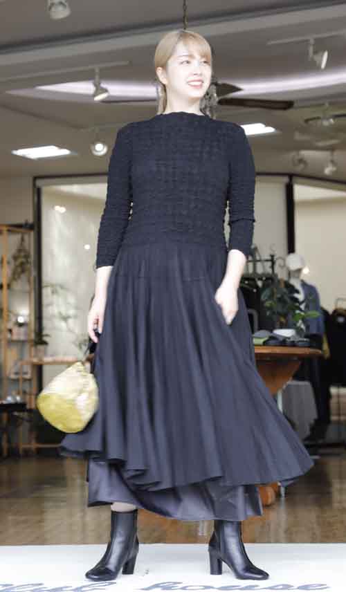 #好服美人　20250926　異素材コンビのワンピースで暑秋を乗り越える