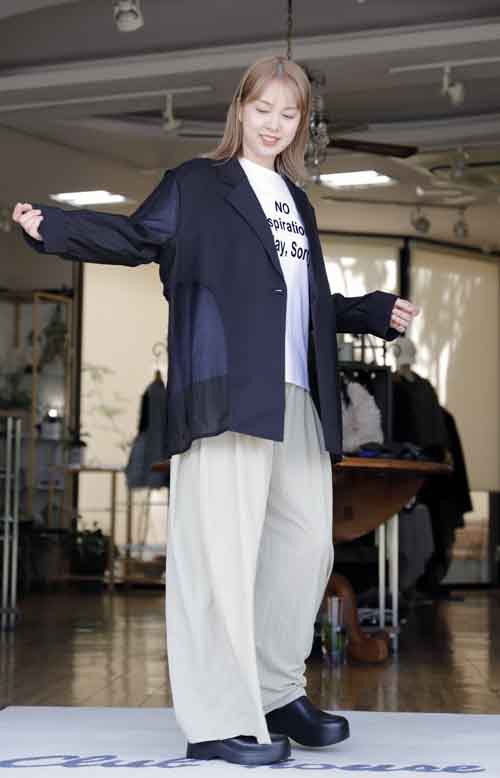 #好服美人　20250913　シアーコンビのゆるりシルエットのジャケット