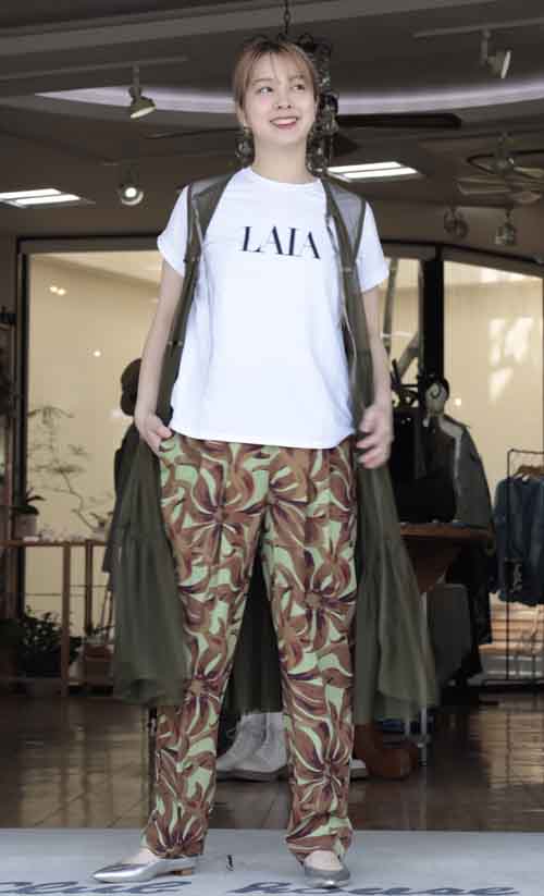 春めく三連休にもゴールデンウィークにも　プリントパンツでGO!