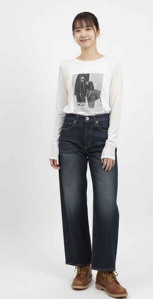 フォトプリントのコットンシアーTeeです