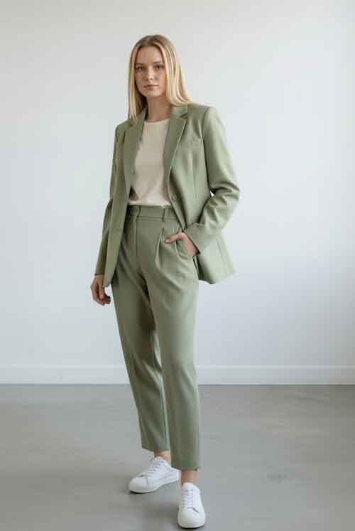 柔らかカットソーのテーラードジャケット　４カラー