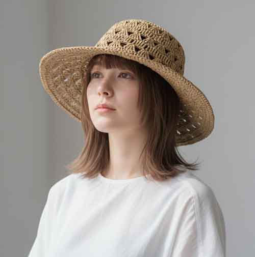 天然素材のハット入荷