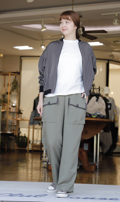 #好服美人　20250901　WYTEからストライプブルゾンとカーゴパンツ入荷