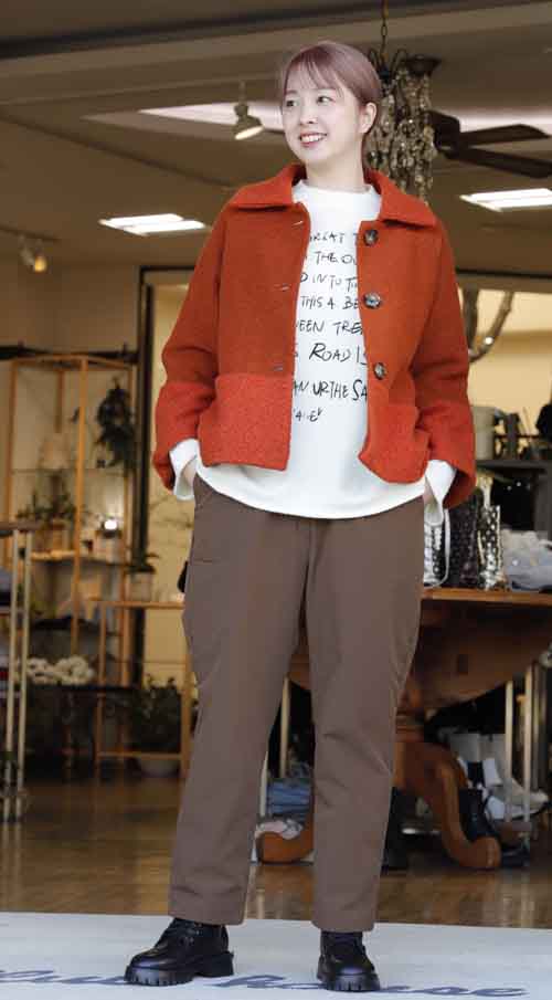 プードルコンビのウールジャケットに新色入荷