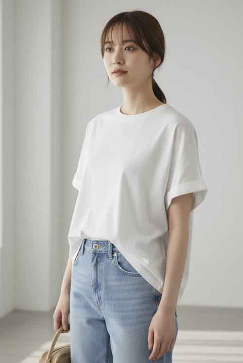 #limala　シルケットのゆるシルエットTeeです
