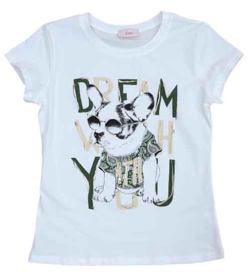 ワンちゃん大好き！イラストプリントのtee