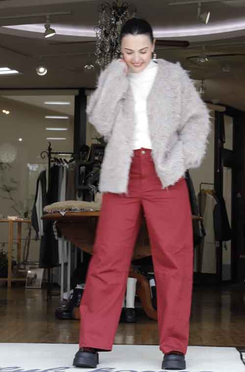 起毛カーディガンは見た目にぬくもりのふわふわ #KOKIA