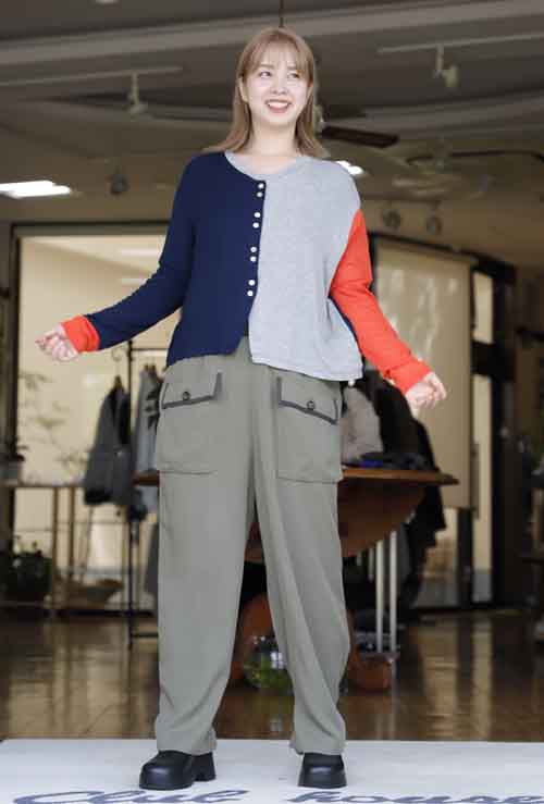 #好服美人　20250914　カラーを楽しむブロックカラーのカーディガン