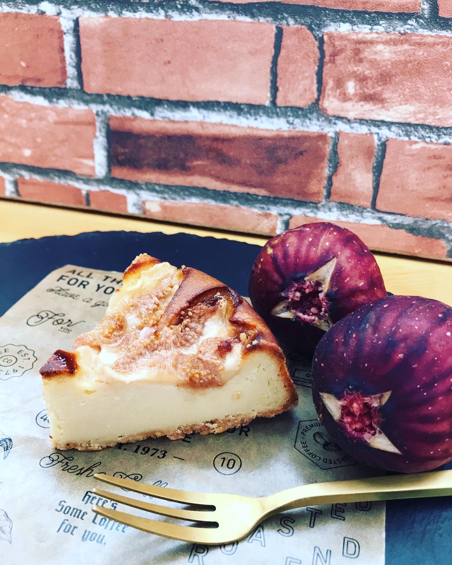 無花果イチジクのチーズケーキ