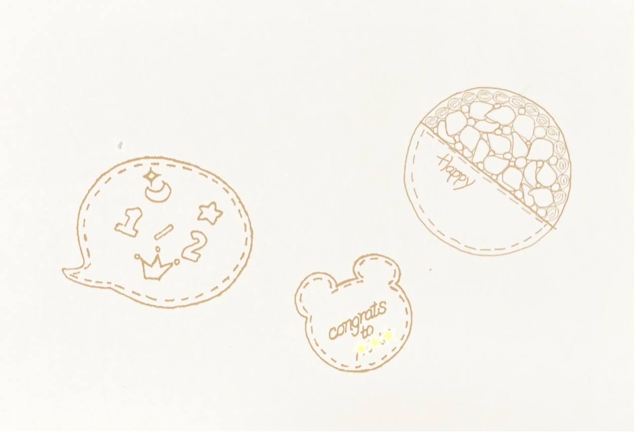 オーダー下準備《下絵を描いたら塗り絵する》