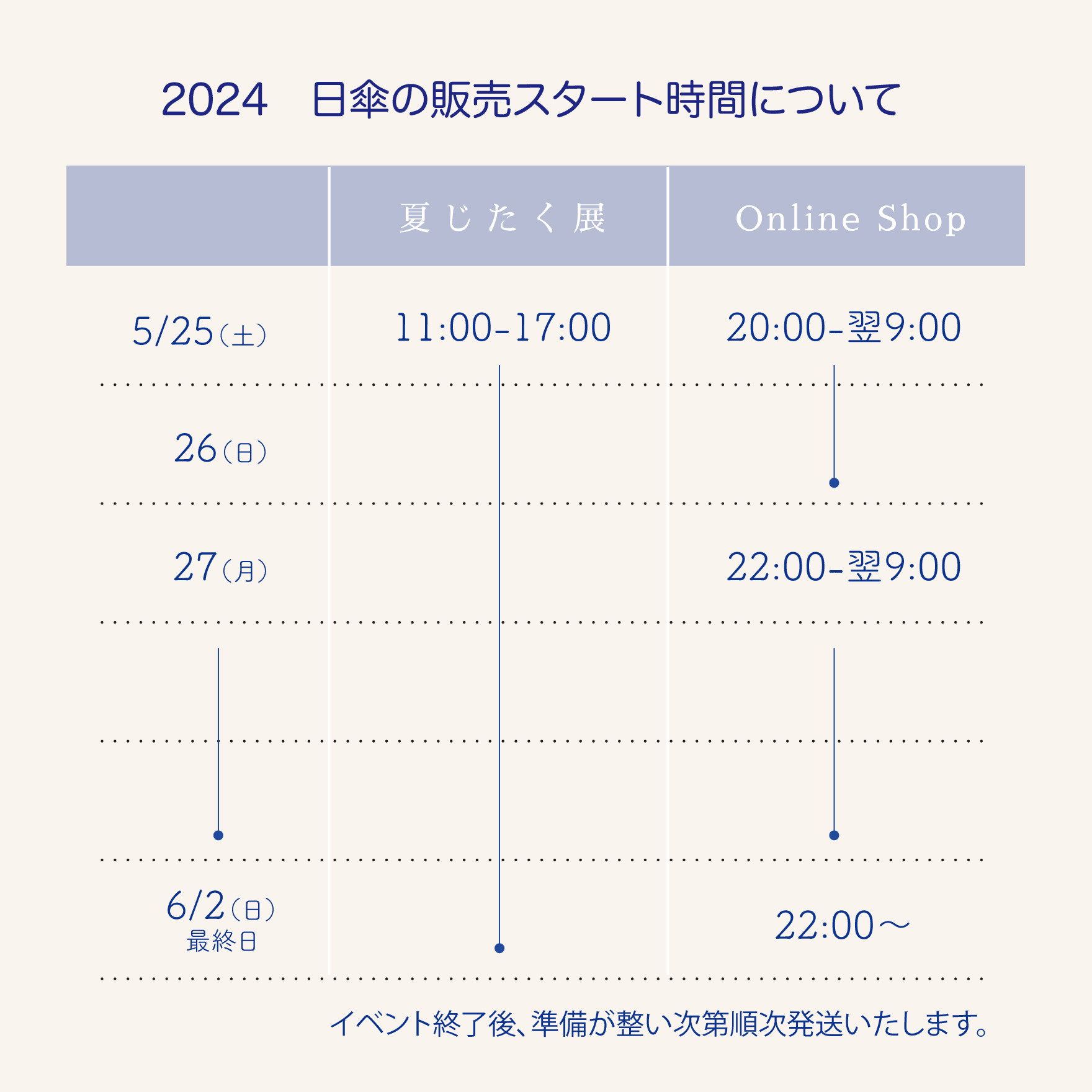 2024年5月25日20時よりオンライン販売開始