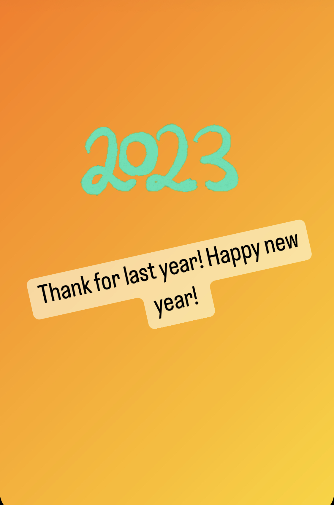 Happy new year ~~~