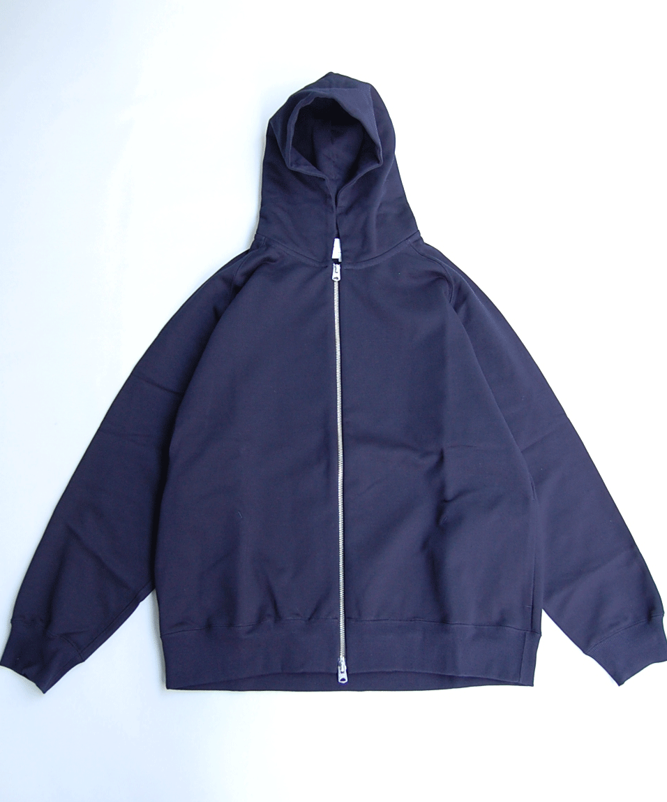 STILL BY HAND [ CS02244 コットン裏毛ダブルジッパースウェットフーディー]