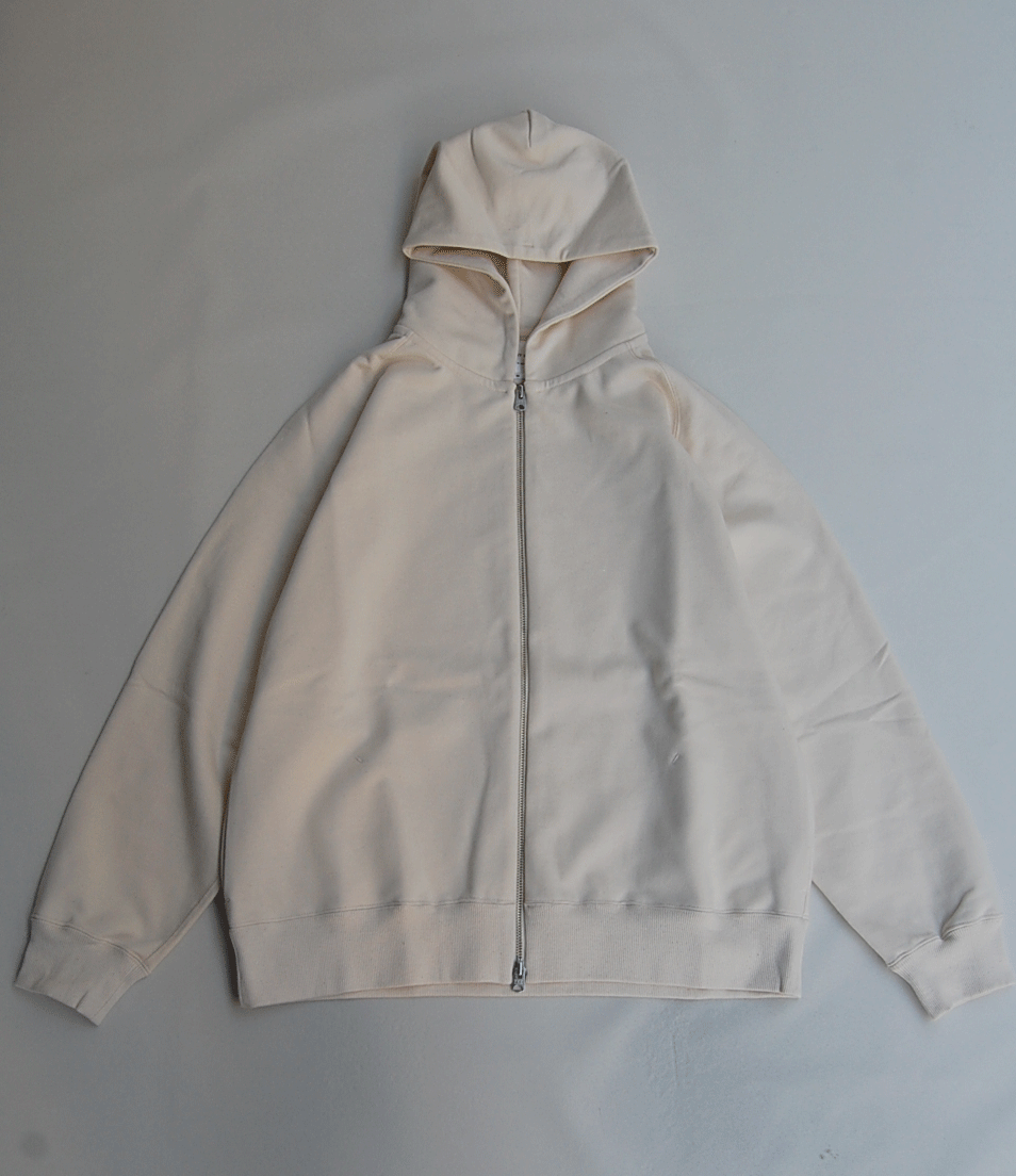 STILL BY HAND  [ CS02244 コットン裏毛ダブルジッパースウェットフーディー]