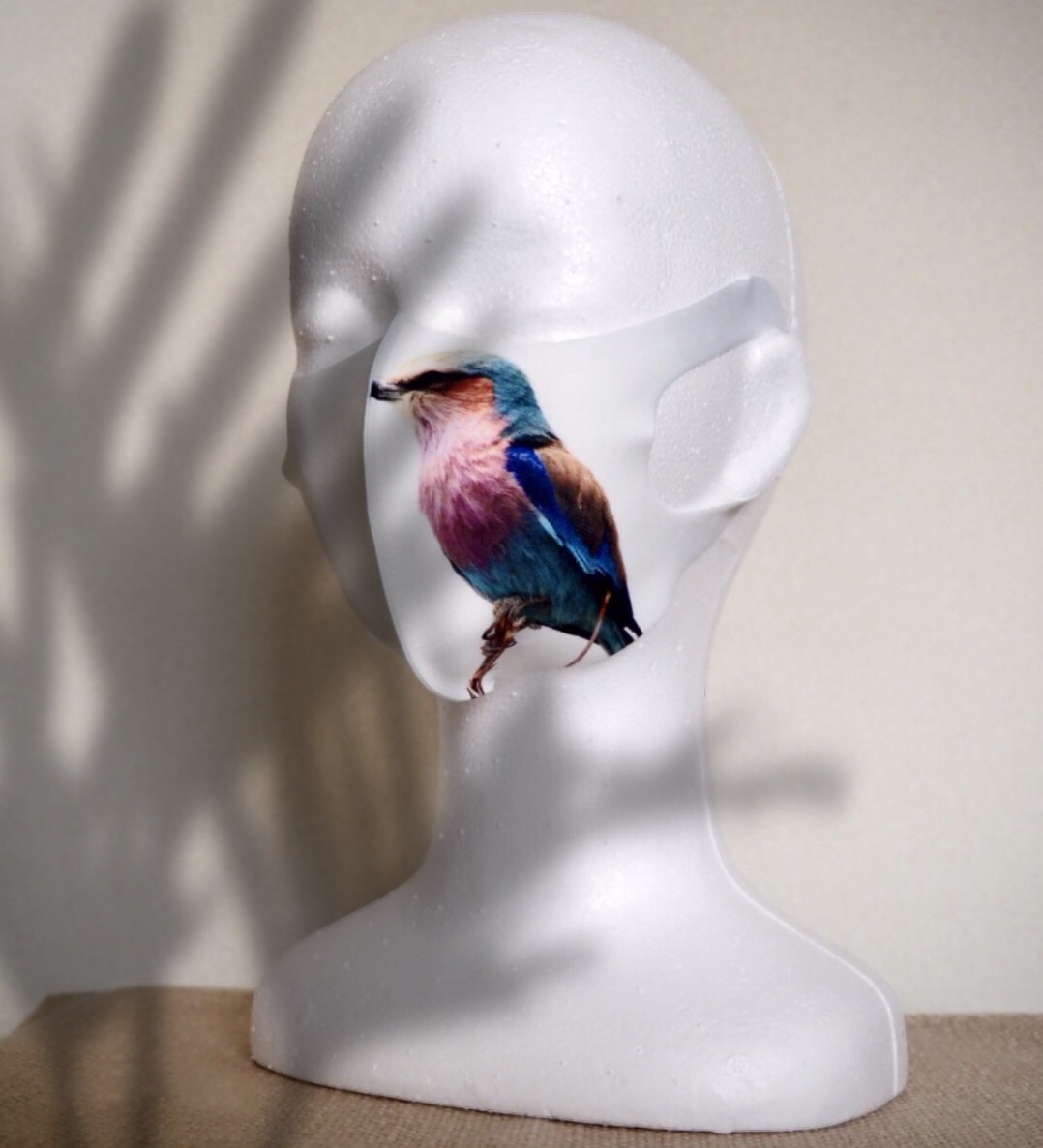 TAKUMIBA 日本製クール立体マスク (普通サイズ) Lilac-breasted_Roller