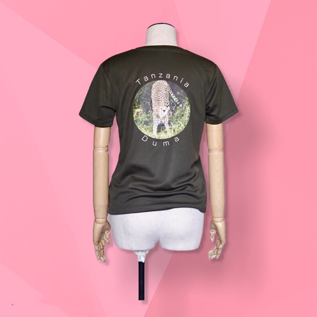 GLIMMER グリマー 4.4oz ドライTシャツ（レディース）アーミーグリーン チーター
