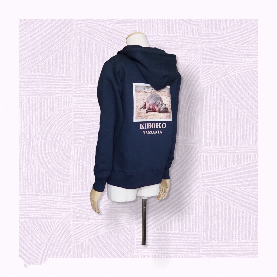 TRUSS 12.4oz ヘビーウェイトジップパーカー　ネイビー　カバ