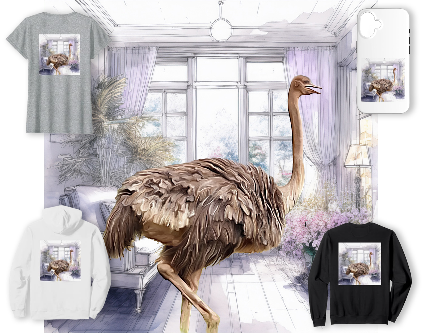 「リビングにダチョウ？日常をアートに変える『健康美』という選択」