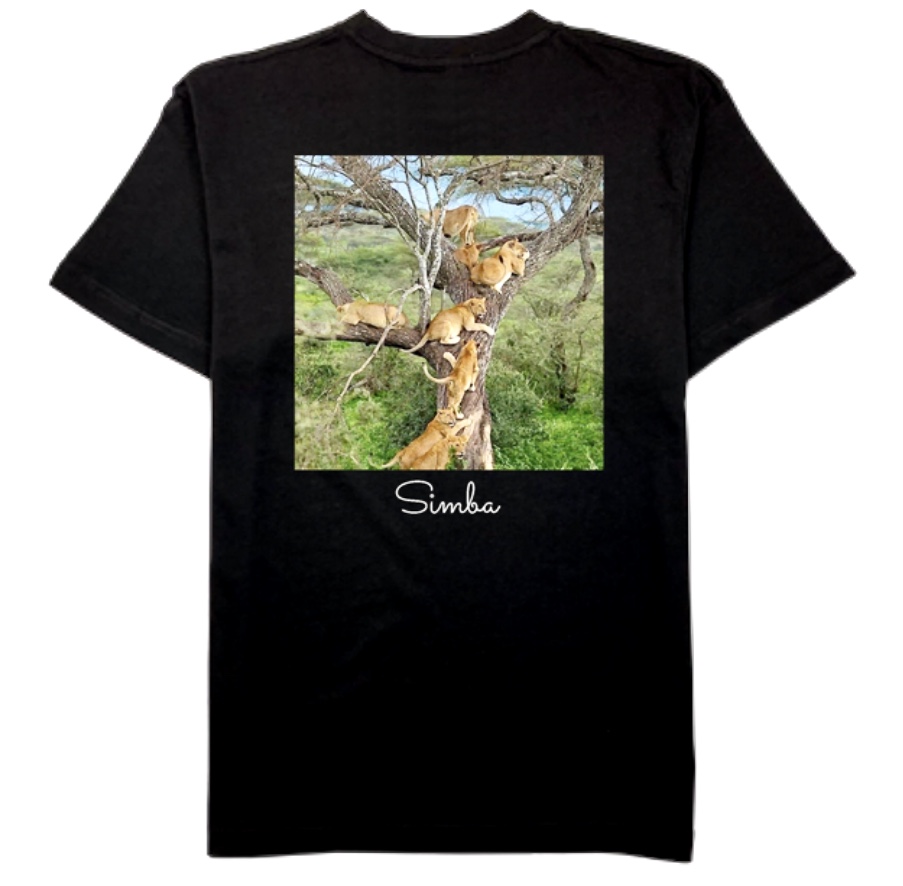 COTTON HERITAGE 5.5oz プレミアムプリント Tシャツ　ライオン
