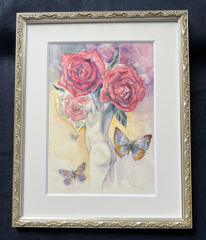 「愛」や「愛情」について制作した水彩画