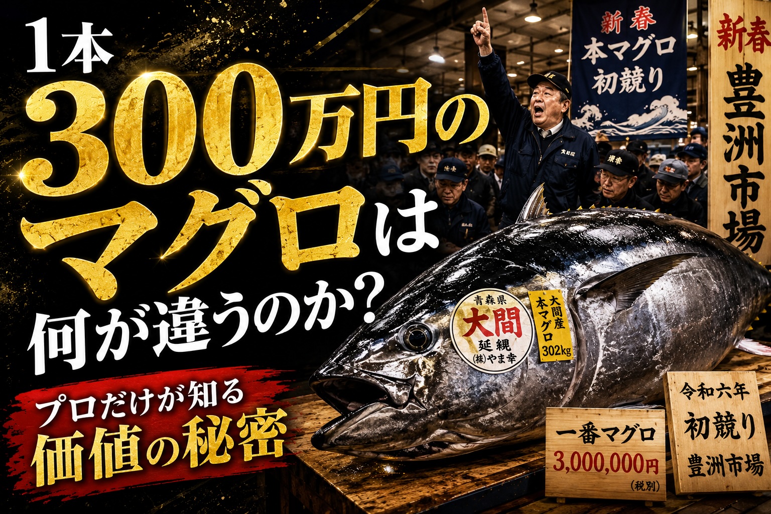1本300万円のマグロは何が違うのか?