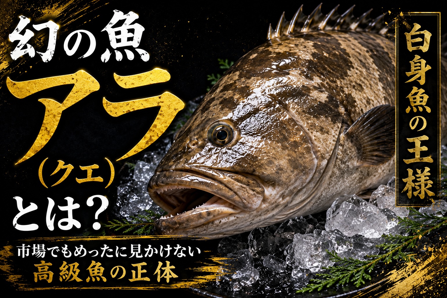 幻の魚アラ(クエ)とは?